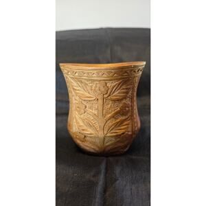 Vintage hand carved Yugoslavia Balkan Region Vase